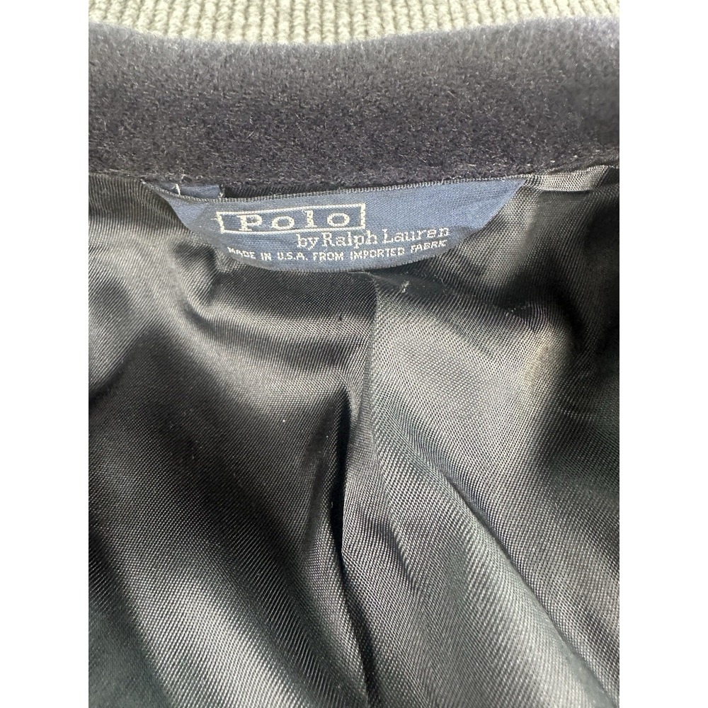 Vintage Polo Ralph Lauren Sport Coat 41 R Blue Camel Hair Solid Premium USA - Picture 12 of 14